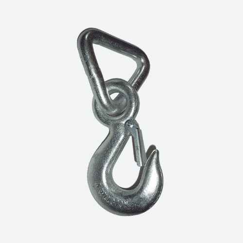 Triangle snap hook 75 mm, hook for tape width 75 mm