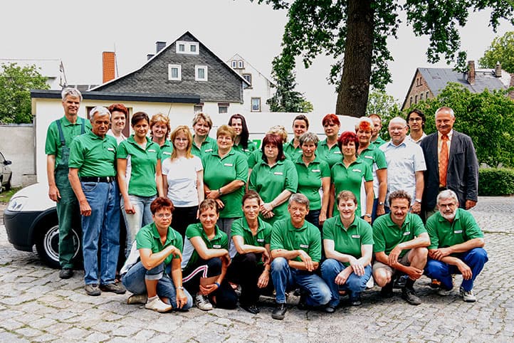Ein Team Foto der SHZ GmbH Mitarbeiter